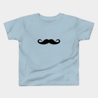 Black Mustache Sophisticated Kids T-Shirt